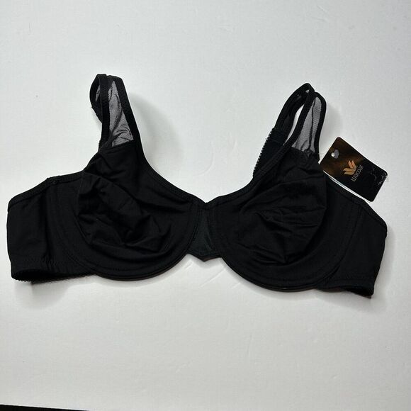 New Wacoal Black Unlined Underwire Bra 36C - Picture 6 of 7